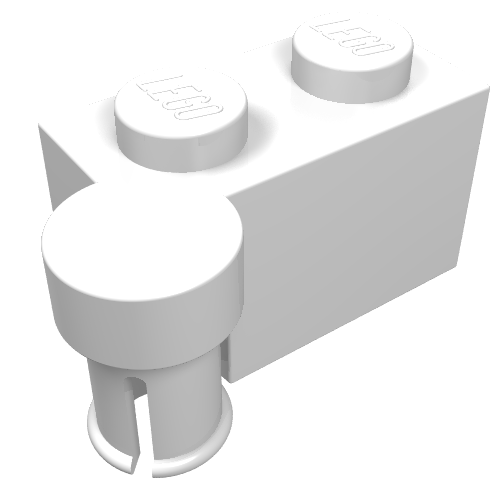 LEGO 3830 Hinge Brick 1 x 4 Swivel Top in White - Authentic LEGO Part