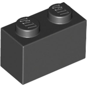 LEGO 3004 Brick 1 x 2 in Black - Authentic LEGO Part
