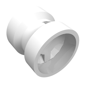LEGO 74967 Wheel  8mm D. x 9mm for Slicks, Hole Notched for Wheels Holder Pin, Reinforced Back in White - Authentic LEGO Part