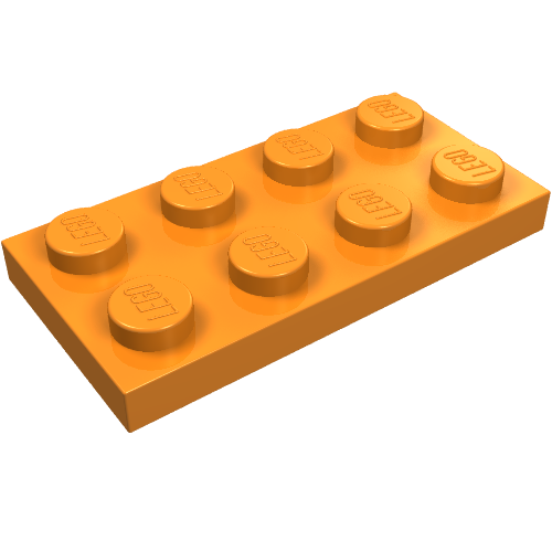 LEGO 3020 Plate 2 x 4 in Orange - Authentic LEGO Part
