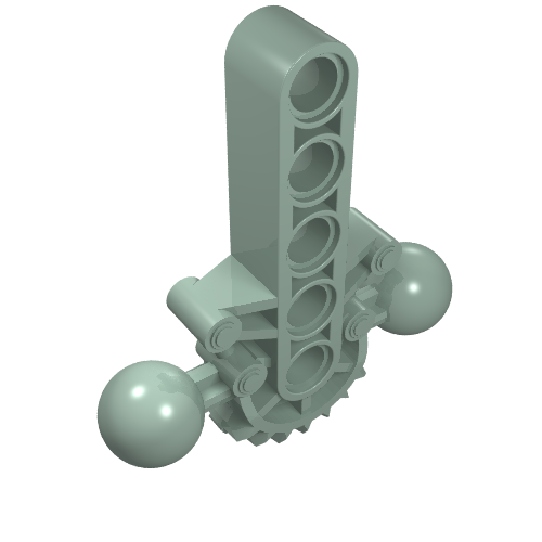 LEGO 47306 Bionicle Hips / Lower Torso with 2 Ball Joint and 7 Tooth Half Gear in Sand Green - Authentic LEGO Part