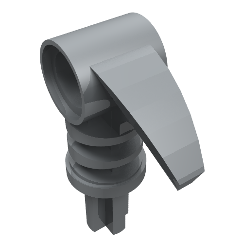 LEGO 42074 Bionicle 2 x 3 Axle Connector with Tooth in Pearl Light Gray - Authentic LEGO Part
