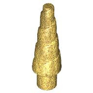 LEGO 89522 Horn, Unicorn / Spiral in Pearl Gold - Authentic LEGO Part