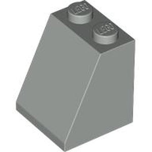 LEGO 3678a Slope 65 2 x 2 x 2 without Bottom Tube in Light Gray - Authentic LEGO Part