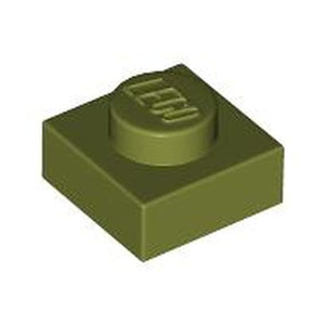 LEGO 3024 Plate 1 x 1 in Olive Green - Authentic LEGO Part