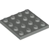 LEGO 3031 Plate 4 x 4 in Light Gray - Authentic LEGO Part