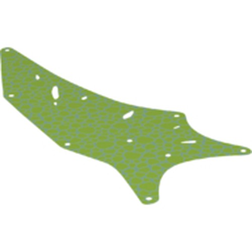 LEGO 26651 Cloth Wing Triangle 27 1/2 x 11 Right with Gold Scales Pattern - Main Product Image