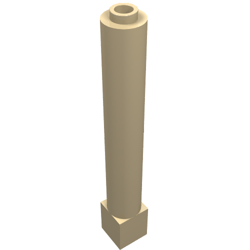 LEGO 43888 Support 1 x 1 x 6 Solid Pillar - Main Product Image