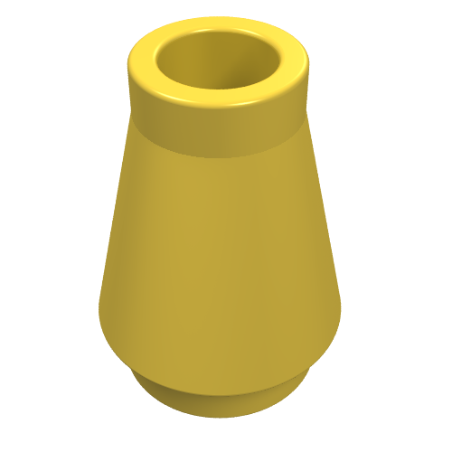 LEGO 4589 Cone 1 x 1 in Yellow - Authentic LEGO Part