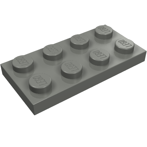 LEGO 3020 Plate 2 x 4 in Dark Bluish Gray - Authentic LEGO Part