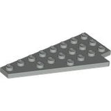 LEGO 3933 Wedge, Plate 8 x 4 Wing Left in Light Gray - Authentic LEGO Part