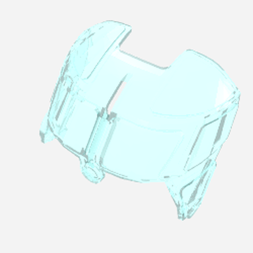 LEGO 11297 Glass for Aircraft Fuselage Curved Forward 6 x 8 Top - Main Product Image