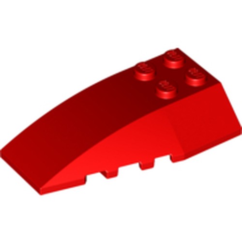 LEGO 43712 Wedge 6 x 4 Triple Curved in Red - Authentic LEGO Part
