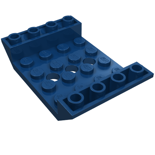 LEGO 60219 Slope, Inverted 45 6 x 4 Double with 4 x 4 Cutout and 3 Holes in Dark Blue - Authentic LEGO Part