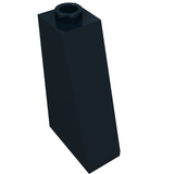 LEGO 4460b Slope 75 2 x 1 x 3 - Hollow Stud in Black - Authentic LEGO Part