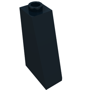 LEGO 4460b Slope 75 2 x 1 x 3 - Hollow Stud in Black - Authentic LEGO Part