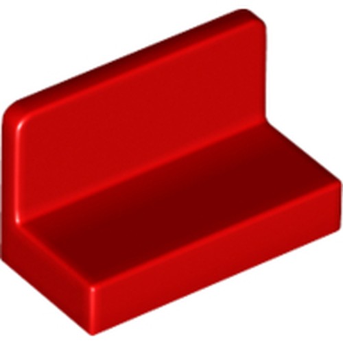 LEGO 4865b Panel 1 x 2 x 1 with Rounded Corners in Red - Authentic LEGO Part