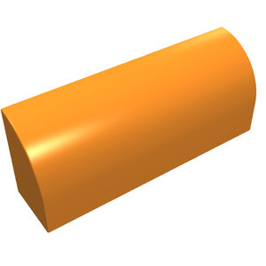 LEGO 6191 Slope, Curved 1 x 4 x 1 1/3 in Orange - Authentic LEGO Part