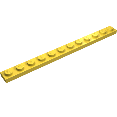 LEGO 60479 Plate 1 x 12 in Yellow - Authentic LEGO Part