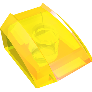 LEGO 30602 Slope, Curved 2 x 2 Lip in Trans-Yellow - Authentic LEGO Part