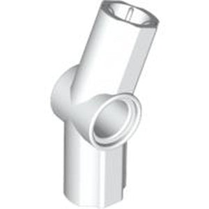 LEGO 32016 Technic, Axle and Pin Connector Angled #3 - 157.5 degrees in White - Authentic LEGO Part