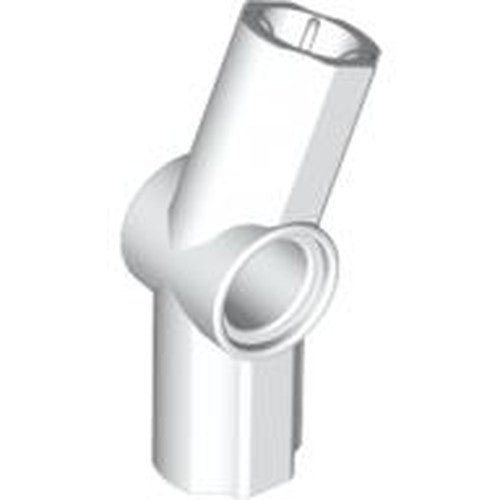 LEGO 32016 Technic, Axle and Pin Connector Angled #3 - 157.5 degrees in White - Authentic LEGO Part