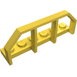 LEGO 6583 Plate, Modified 1 x 6 with Train Wagon End / Fence in Yellow - Authentic LEGO Part
