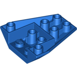 LEGO 4855 Wedge 4 x 4 Triple Inverted with Connections between 2 Studs in Blue - Authentic LEGO Part