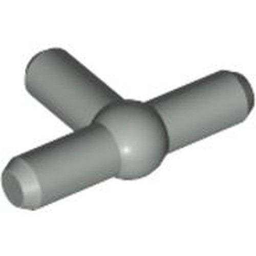 LEGO 4697b Pneumatic T Piece Second Version (T Bar with Ball in Center) in Light Gray - Authentic LEGO Part