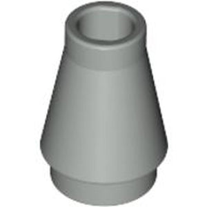 LEGO 4589 Cone 1 x 1 in Light Gray - Authentic LEGO Part