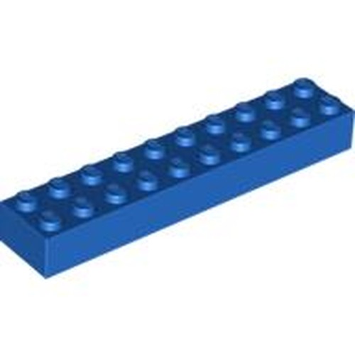 LEGO 3006 Brick 2 x 10 in Blue - Authentic LEGO Part