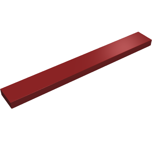 LEGO 4162 Tile 1 x 8 in Dark Red - Authentic LEGO Part