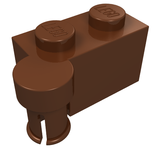 LEGO 3830 Hinge Brick 1 x 4 Swivel Top in Reddish Brown - Authentic LEGO Part