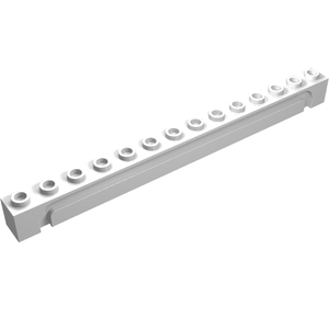LEGO 4217 Brick, Modified 1 x 14 with Channel in White - Authentic LEGO Part