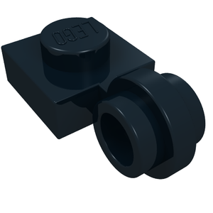 LEGO 4081a Plate, Modified 1 x 1 with Light Attachment - Thin Ring in Black - Authentic LEGO Part