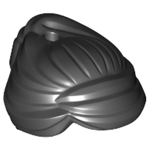 LEGO 99240 Minifigure, Hair Female Swept Back into Bun, Hole on Top - Main Product Image