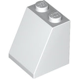 LEGO 3678b Slope 65 2 x 2 x 2 with Bottom Tube in White - Authentic LEGO Part