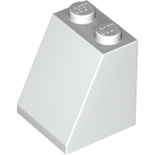 LEGO 3678b Slope 65 2 x 2 x 2 with Bottom Tube in White - Authentic LEGO Part