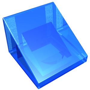 LEGO 54200 Slope 30 1 x 1 x 2/3 in Trans-Dark Blue - Authentic LEGO Part
