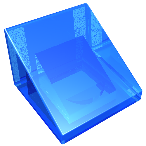 LEGO 54200 Slope 30 1 x 1 x 2/3 in Trans-Dark Blue - Authentic LEGO Part