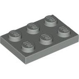 LEGO 3021 Plate 2 x 3 in Light Gray - Authentic LEGO Part