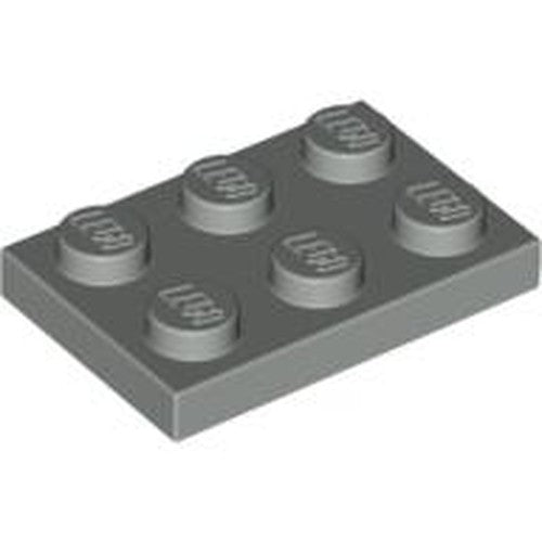 LEGO 3021 Plate 2 x 3 in Light Gray - Authentic LEGO Part