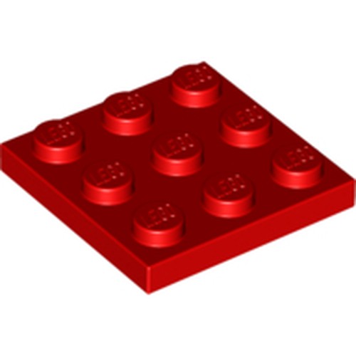 LEGO 11212 Plate 3 x 3 in Red - Authentic LEGO Part
