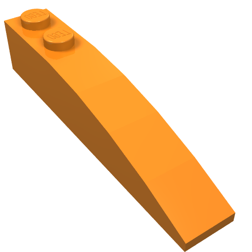 LEGO 42022 Slope, Curved 6 x 1 in Orange - Authentic LEGO Part