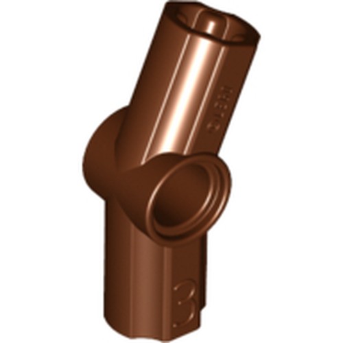 LEGO 32016 Technic, Axle and Pin Connector Angled #3 - 157.5 degrees in Reddish Brown - Authentic LEGO Part