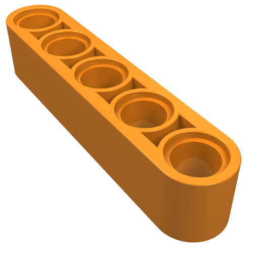 LEGO 32316 Technic, Liftarm Thick 1 x 5 in Orange - Authentic LEGO Part
