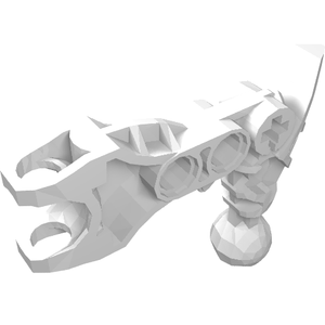 LEGO 60896 Bionicle Arm Av-Matoran with Ball Joint and Ball Socket in White - Authentic LEGO Part