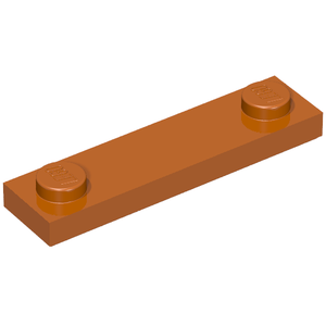 LEGO 41740 Plate, Modified 1 x 4 with 2 Studs with Groove in Dark Orange - Authentic LEGO Part