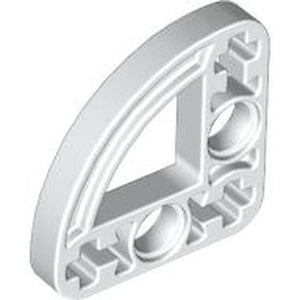 LEGO 32249 Technic, Liftarm, Modified L-Shape Quarter Ellipse Thin 3 x 3 in White - Authentic LEGO Part