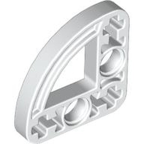 LEGO 32249 Technic, Liftarm, Modified L-Shape Quarter Ellipse Thin 3 x 3 in White - Authentic LEGO Part
